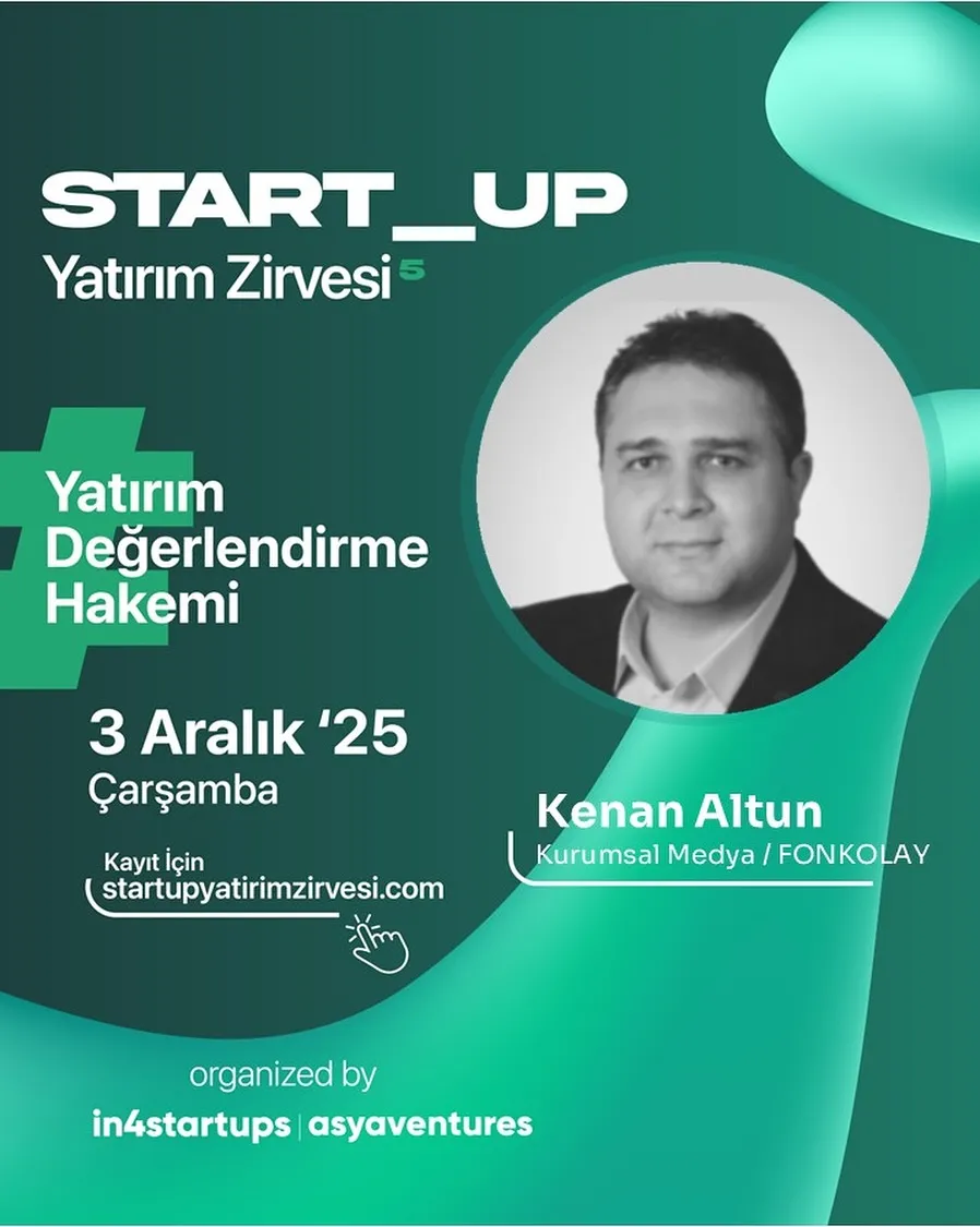 3 Aralık 2025’te düzenlenecek olan 5. Start-Up Yatırım Zirvesi’nde “Yatırım Değerlendir…